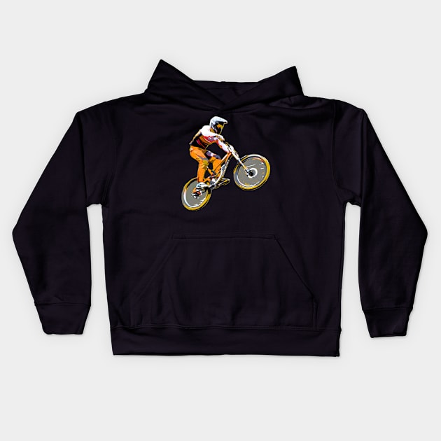 downhill Kids Hoodie by rickylabellevie